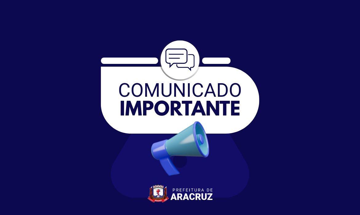 COMUNICADO IMPORTANTE!