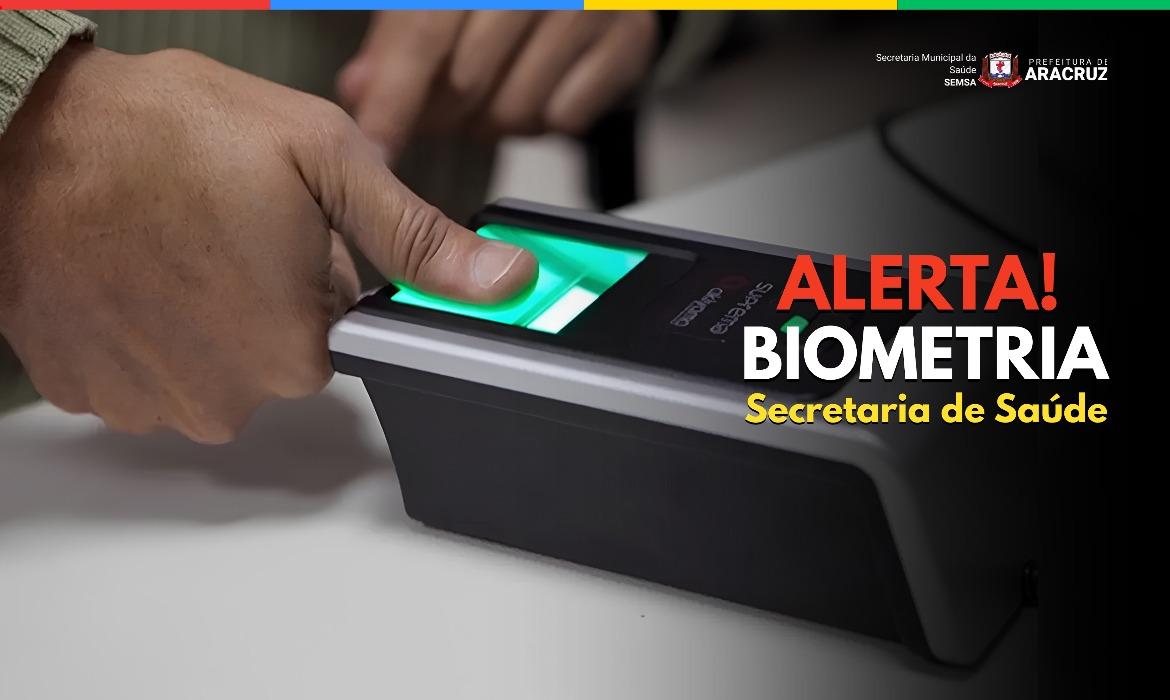 Apenas 40% dos usuários realizaram biometria; Saúde faz alerta à população