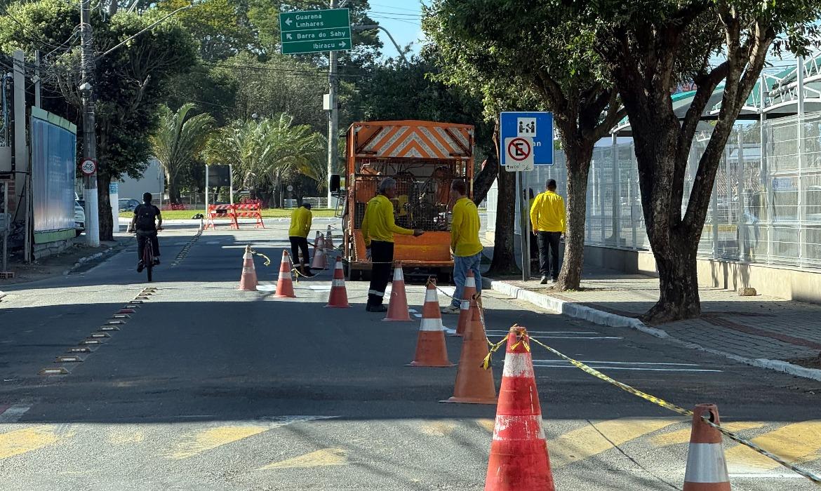 Semurb intensifica revitalização da sinalização horizontal