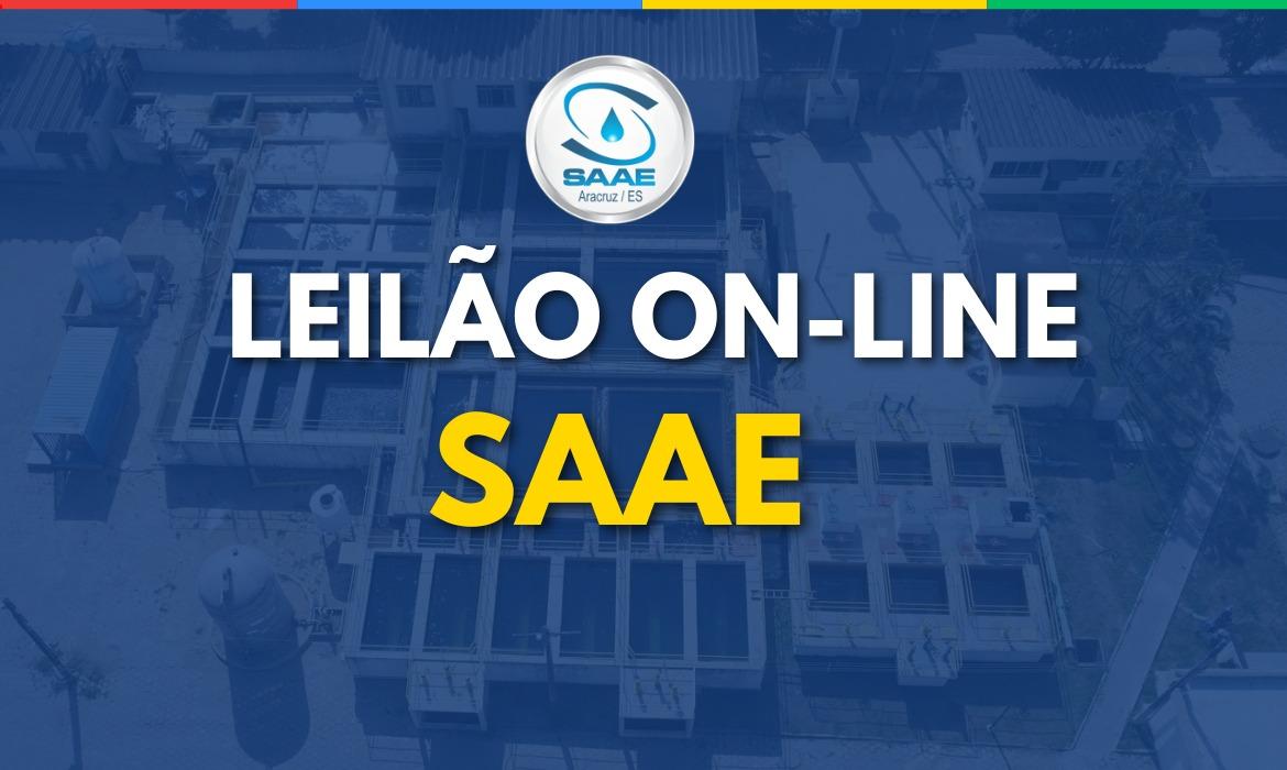SAAE realiza leilão on-line no dia 26 de agosto