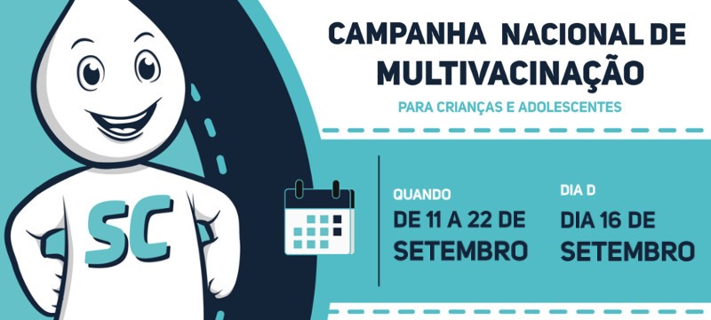 Campanha Nacional de Multivacinação para atualizar Caderneta tem início nesta segunda (11) 